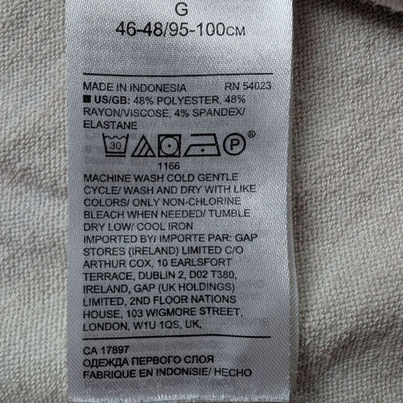 Banana Republic Top Women's L Minimalist Lounge Pilates Luxespun Boxy V-Neck - Picture 12 of 13